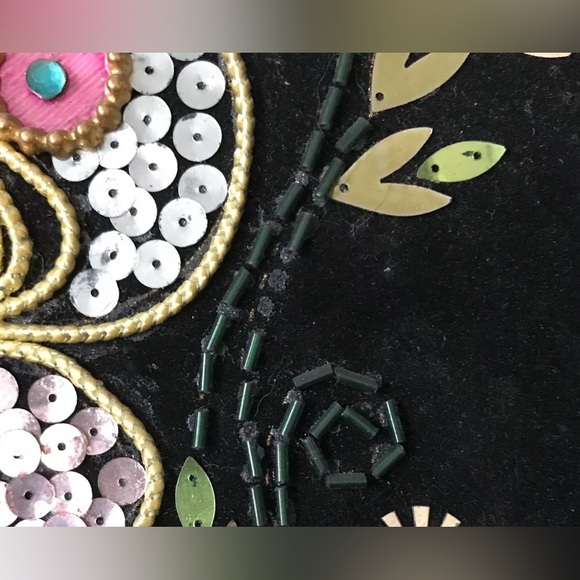 Vintage Mushroom Mixed Media Art On Velvet Whimsical Goblin Gremlin Fairy Core - Picture 4 of 7